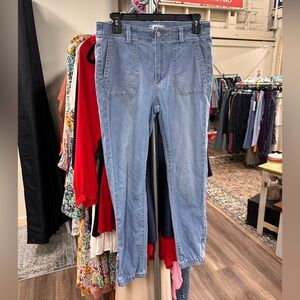 Paige Mayslie denim jogger light medium wash size 27